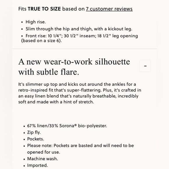 NWT J CREW Tall Kaya pant in stretch linen blend in Flax Ivory - Picture 5 of 8